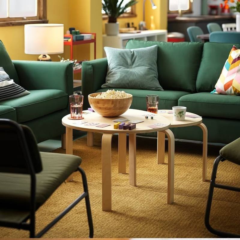 ست دو عددی میز عسلی ایکیا مدل IKEA SVALSTA